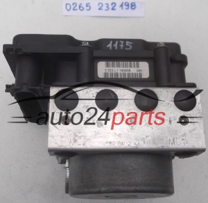 ABS HYDRAULIK-AGGREGAT MIT STEUERGERAET DACIA LOGAN SANDERO BOSCH 0 265 232 198, 0265232198, 8200 756 095, 8200756095, 0 265 800 584, 0265800584
