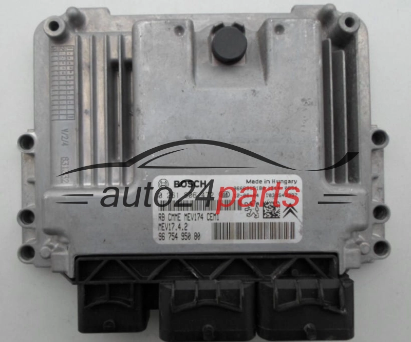 Μονάδα Ελέγχου Κινητήρα  CITROEN PEUGEOT BOSCH 0 261 S06 472,  96 754 950 80,  9666319180, MEV17.4.2