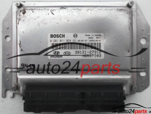 ECU CENTRALITA DE MOTOR KIA CARENS 2.0CRDI, BOSCH 0 281 011 024, 0281011024, 39121-27312, 3912127312 