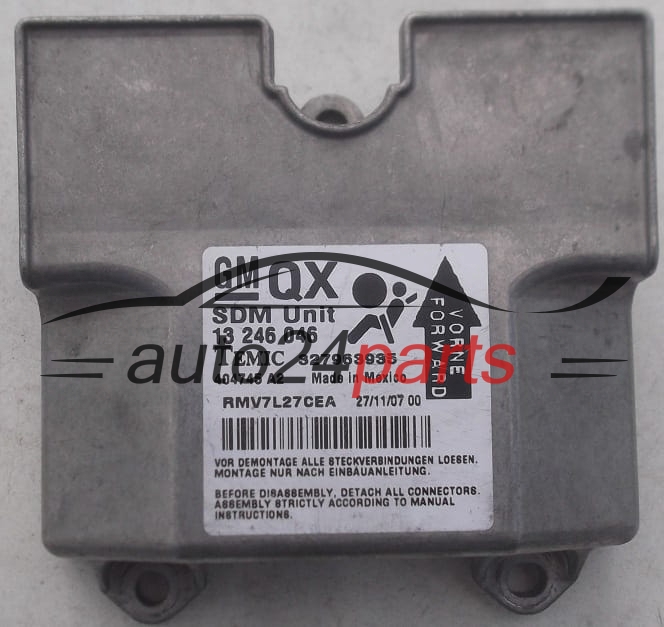 ECU AIRBAG CONTROL MODULE OPEL ZAFIRA B GM 13 246 046 QX Temic 327963935