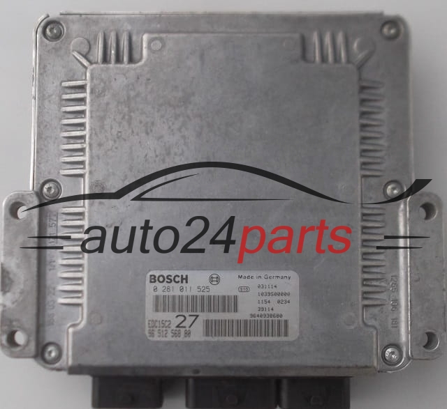 CENTRALINA MOTORE PEUGEOT 206 2.0 HDI BOSCH 0 281 011 525,  96 512 568 80
