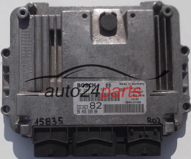 Μονάδα Ελέγχου Κινητήρα PEUGEOT 206 1.4 HDI BOSCH 0281010707 9646559980 9644157380 EDC16C3 82 28SA5587