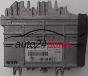 KOMPUTER STEROWNIK SILNIKA VW VOLKSWAGEN SEAT BOSCH 0 261 203 929/930, 0261203929, 030 906 027 J, 030906027J - 10974, 11605, 12335, 12359, 15549