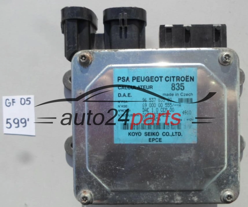 MODUL WSPOMAGANIA STEROWNIK KOLUMNY KIEROWNICZEJ CITROEN PEUGEOT 96 537 835 80, 9653783580, 69 000 00 555/--A, 6900000555, Q1T19074M2ZE