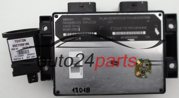 MOTORSTEUERGERÄT ECU STEUERGERÄT CITROEN PEUGEOT 1.9 LUCAS R04080015G, 9639587680, 9640899880