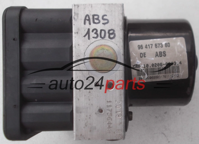 POMPE HYDRAULIQUE ET CALCULATEUR dABS CITROEN 96 417 673 80, 9641767380, ATE 10.0206-0003.4, 10020600034, 10.0960-1110.3, 10096011103 
