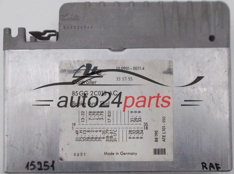 ECU ABS FORD SCORPIO ATE 10.0901-0011.4, 10090100114, 85GG2C013AC
