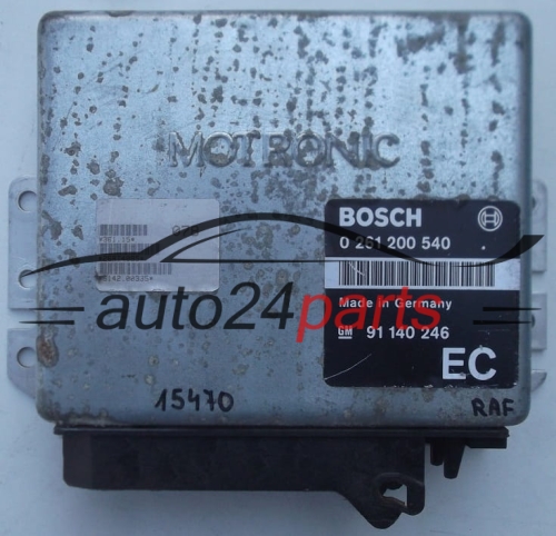 KOMPUTER STEROWNIK SILNIKA OPEL FRONTERA 2.0 C20NE BOSCH 0261200540, 0 261 200 540, 91140246, 91 140 246 EC