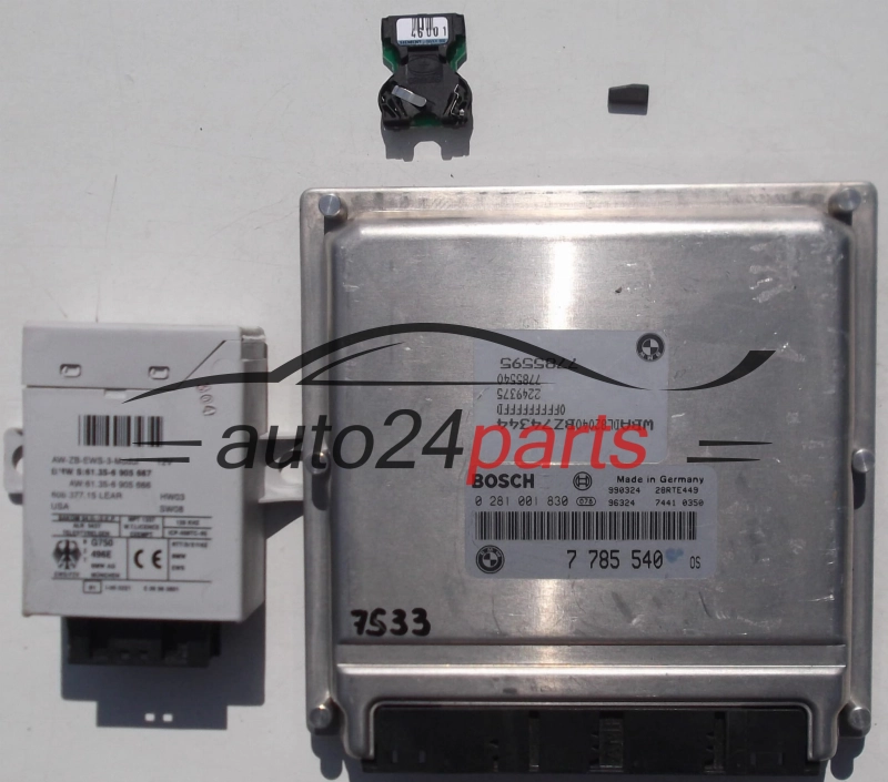 ECU CENTRALITA DE MOTOR BMW E39 530D 3.0 D BOSCH 0281001830, 0 281 001 830, 7785540, 7 785 540