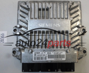 KOMPUTER STEROWNIK SILNIKA PEUGEOT 407 2.0 HDI SIEMENS 5WS40196E-T, 5WS40196ET, SW 9656413080, HW 9655041480, SID803 - 20366