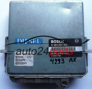 KOMPUTER STEROWNIK SILNIKA BMW E34 525 2.5 TDS BOSCH 0281001163, 0 281 001 163, 2244734, 2 244 734 - 