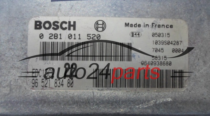 CENTRALINA MOTORE PEUGEOT 2.0 HDI BOSCH 0 281 011 520