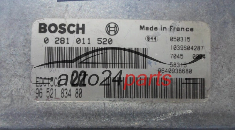 CENTRALINA MOTORE PEUGEOT 2.0 HDI BOSCH 0 281 011 520