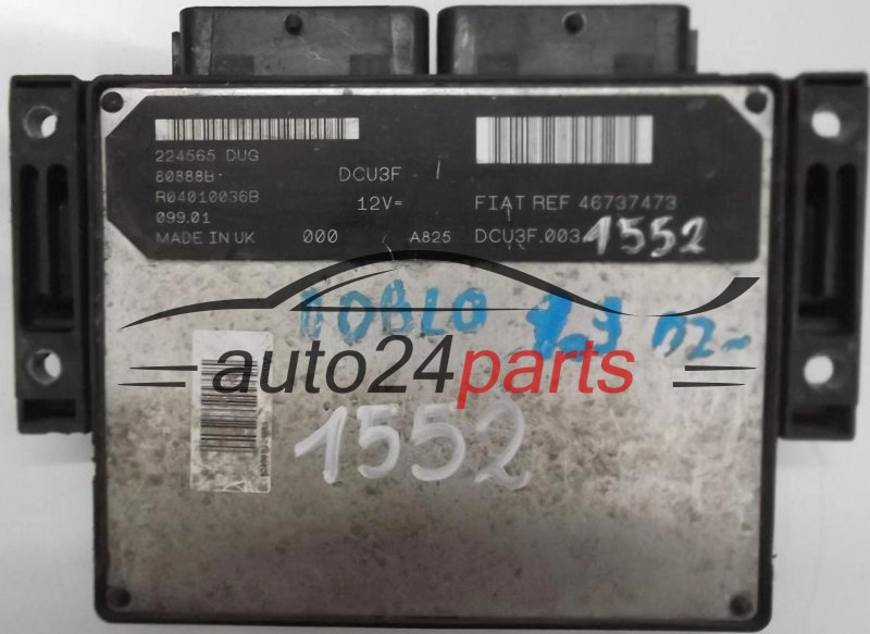 ECU CENTRALITA DE MOTOR FIAT DOBLO 1.9 D LUCAS R04010036B, 46737473