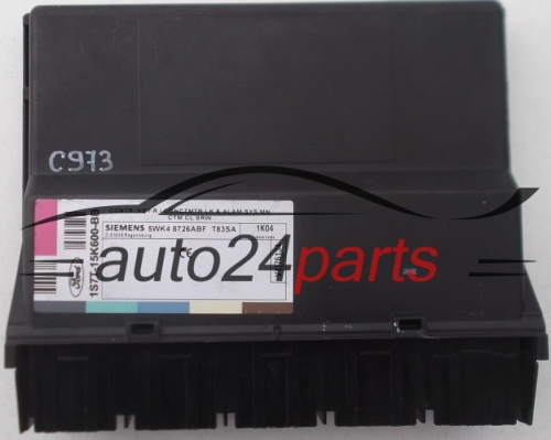 COMFORT CONTROL MODULE FORD  FOCUS 1.8 TDCI SIEMENS 5WK4 8726ABF, 5WK48726ABF, 1S7T-15K600-BB, 1S7T15K600BB