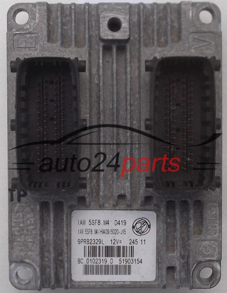 ECU CENTRALITA DE MOTOR FIAT PANDA FIAT 500 FORD KA MAGNETI MARELLI IAW 5SF8.M4, IAW5SF8M4, 51903154, BC.0102319.D, BC0102319D