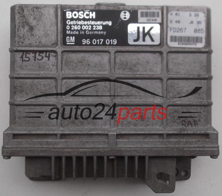 STEROWNIK SKRZYNI AUTOMATYCZNEJ OPEL SENATOR BOSCH 0 260 002 238, 0260002238, GM 96 017 019 JK, 96017019JK