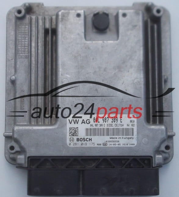 MOTORSTEUERGERÄT ECU STEUERGERÄT  VOLKSWAGEN GOLF 1.6 TDI BOSCH 0 281 019 175,  04L 907 309 E