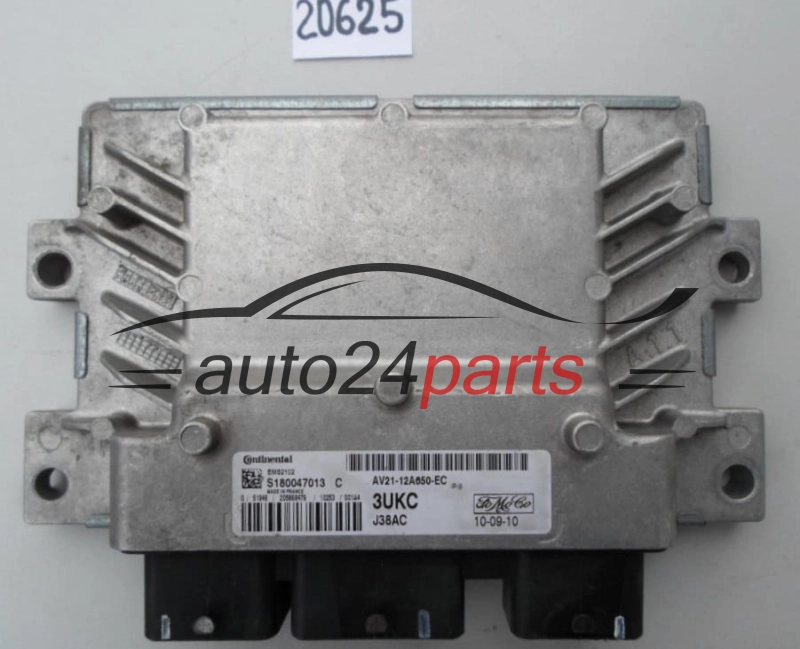 MOTORSTEUERGERÄT ECU STEUERGERAT FORD FIESTA 1.6 TDCI AV21-12A650-EC, AV2112A650EC, S180047013C