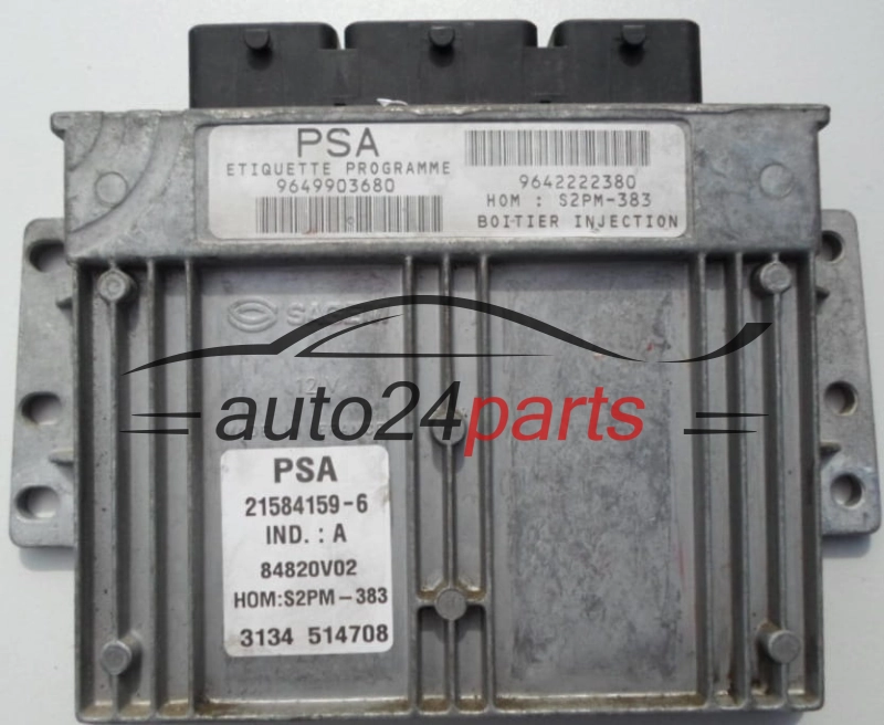 ECU CENTRALITA DE MOTOR  CITROEN C3 Sagem 21584159-6,  9649903680