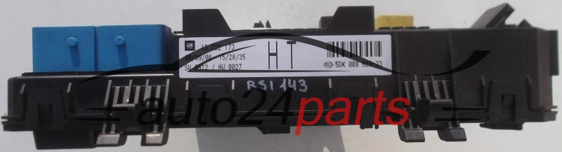 Central do sistema elétrico com caixa de relés e fusíveis, central de controle modul BSI OPEL ASTRA H ZAFIRA B GM 13 222 173 HT