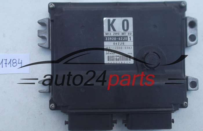 ECU ENGINE CONTROLLER SUZUKI SWIFT 1.3, 33920-62J0, 3392062J0, K0, DENSO MB112300-0382, MB1123000382