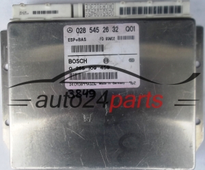 CALCULATEUR ABS ESP+BAS MERCEDES W168 A0285452632, 0285452632, A 028 545 26 32 BOSCH 0265109459, 0 265 109 459