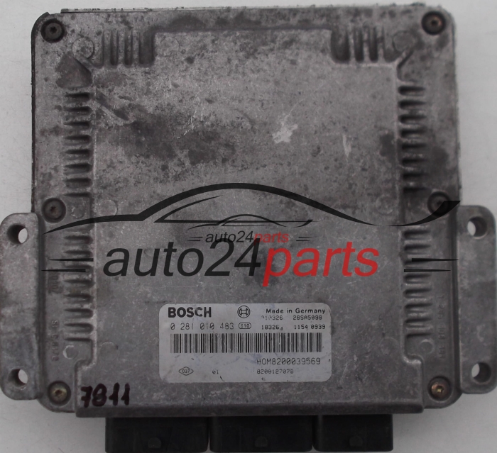MOTORSTEUERGERÄT ECU STEUERGERAT RENAULT MEGANE 1.9 DCI, BOSCH 0281010483, HOM8200039569