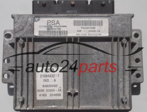  PEUGEOT 206 1.4 SAGEM S2000-2A 21584632-7 9652202780 9644625680
