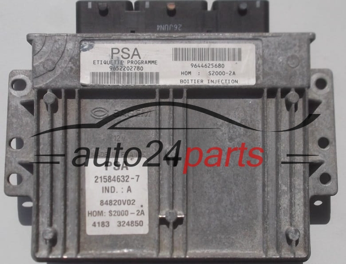  PEUGEOT 206 1.4 SAGEM S2000-2A 21584632-7 9652202780 9644625680