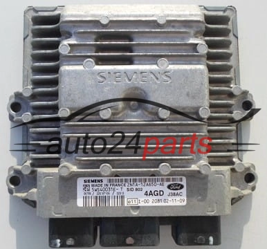 ECU ENGINE CONTROLLER  FORD FIESTA FUSION 1.4 TDCI SIEMENS 5WS40031E-T,  2N1A-12A650-AE, 4AGD, SID802