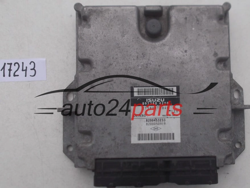 CENTRALINA MOTORE RENAULT VEL SATIS 3.0 DCI ISUZU 897380 4200, 8973804200, DENSO 275800-3840, 2758003840, 8200453233, 8200050919
