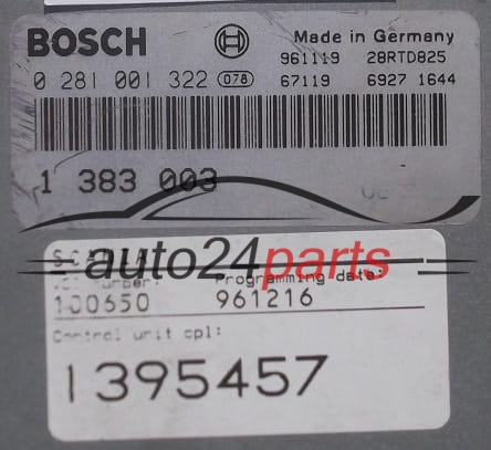 Μονάδα Ελέγχου Κινητήρα SCANIA C94 D94 BOSCH 0 281 001 322