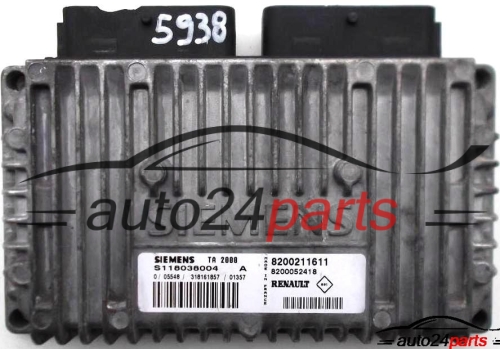ECU AUTOMATIC GEARBOX RENAULT LAGUNA S118038004 A, 8200211611, 8200052418 