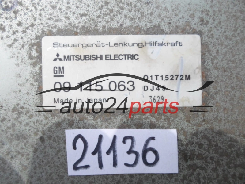 Centralina coluna de direccao OPEL 09 115 063, 09115063, Q1T15272M 