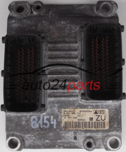 MOTORSTEUERGERÄT ECU STEUERGERÄT   OPEL 55557538 0261208743 1039S05594 B05026ZU