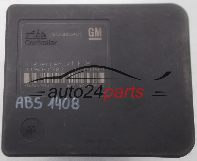 POMPE HYDRAULIQUE ET CALCULATEUR dABS OPEL  GM 13 213 610 AL, 13213610, ATE 10.0206-0206.4, 10020602064, 10.0960-0548.3, 10096005483