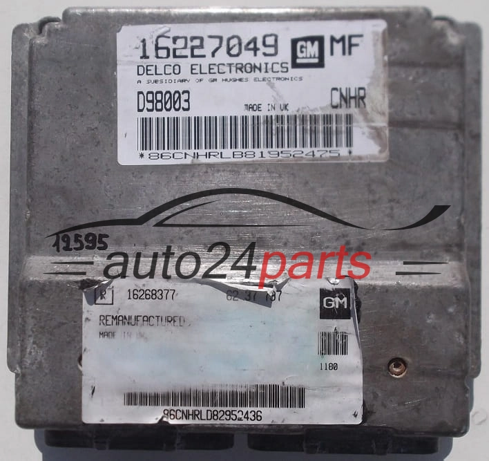CENTRALITA DE MOTOR OPEL ASTRA G 1.6 X16SZR 16227049 MF 16246427 6237796