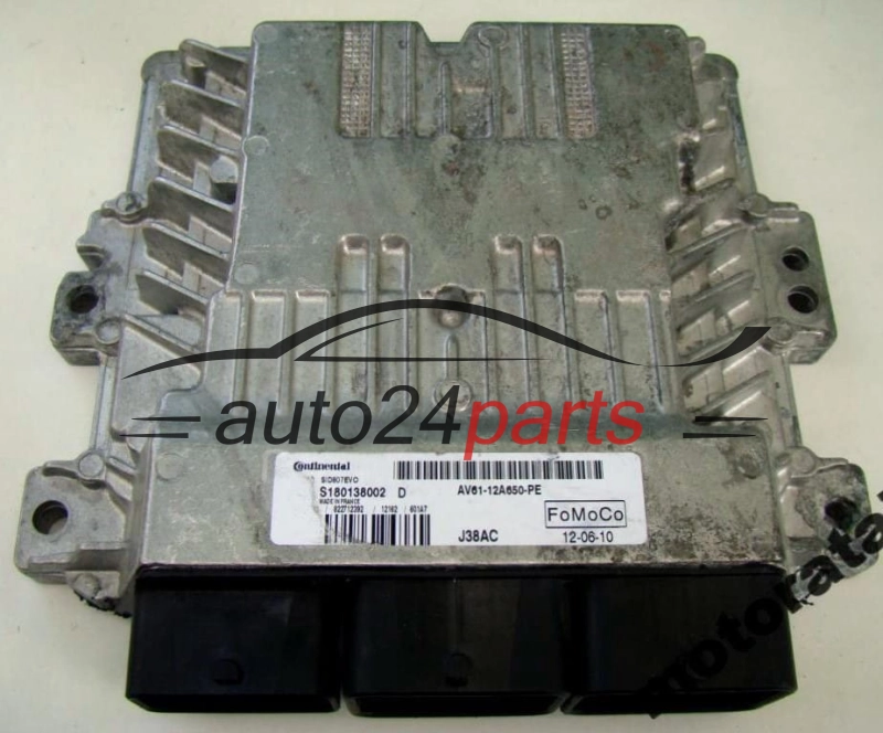 ECU CENTRALITA DE MOTOR  FORD 1.6 HDI Continental S180138002 D