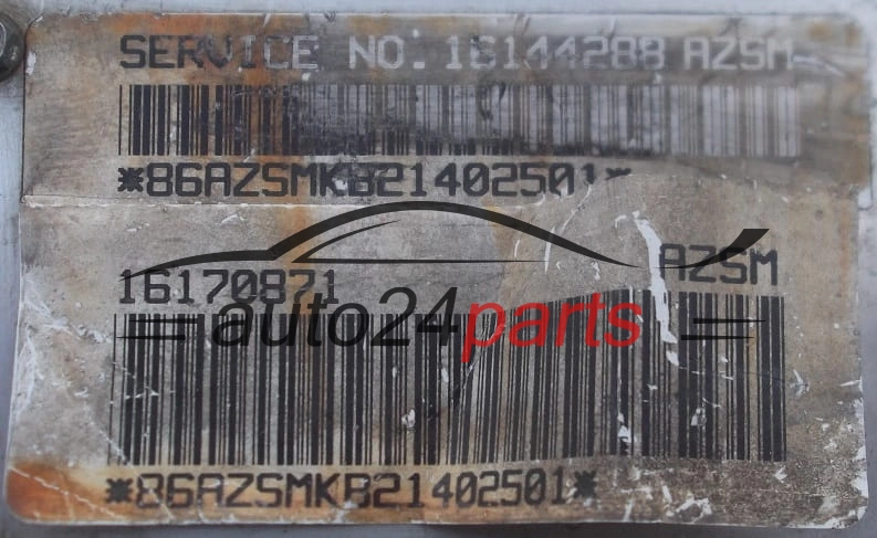 ECU ENGINE CONTROLLER CHEVROLET 16144288 AZSM, 16170871 AZSM 