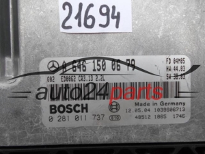 MERCEDES W203 220 2.2 CDI A6461500679, 6461500679, A 646 150 06 79 BOSCH 0281011737, 0 281 011 737 