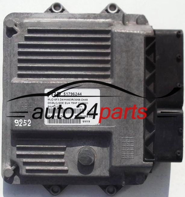 MOTORSTEUERGERÄT ECU STEUERGERÄT FIAT DOBLO 1.3 CDTI MAGNETI MARELLI MJD 6F3.D4, MJD6F3D4, FGP 51796244, 71600.086.03, 7160008603