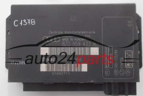 Centralina modulo comfort AUDI TEMIC 00002644B5, 8Z0 959 433 AC