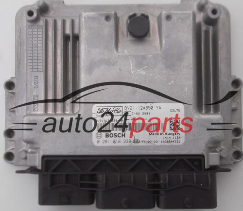 CENTRALINA DO MOTORE FORD FIESTA 1.4 TDCI BOSCH 0 281 018 239, FoMoCo BV21-12A650-YA