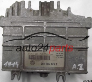 MOTORSTEUERGERÄT ECU STEUERGERÄT SEAT IBIZA CORDOBA 1.4 ABD BOSCH 0 261 203 750/751, 0261203750, 0261203751, 6K0 906 026 B, 6K0906026B