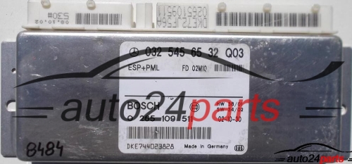 ECU CONTROLLER ABS ESP+PML MERCEDES W 211, BOSCH 0 265 109 511, 0265109511, 032 545 65 32 Q03, 0325456532Q03 