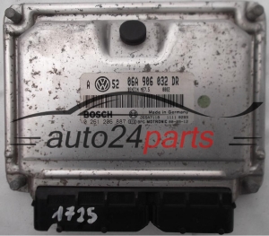 ΜΟΝΑΔΑ ΕΛΕΓΧΟΥ ΚΙΝΗΤΗΡΑ VW VOLKSWAGEN GOLF BORA 1.8T 1.8 TURBO AUM 06A906032DR, 06A 906 032 DR, BOSCH 0261206887, 0 261 206 887 BENZIN ME7.5