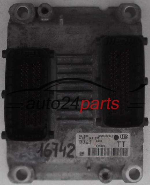 CENTRALINA MOTORE OPEL MERIVA 1.4 Z14XEP BOSCH 0 261 208 255, 0261208255, GM 55353613 TT