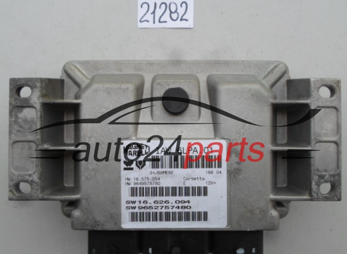 Μονάδα Ελέγχου Κινητήρα PEUGEOT 206 Magneti Marelli IAW 6LPA.01, IAW6LPA01, SW 9652757480, HW 9649578780