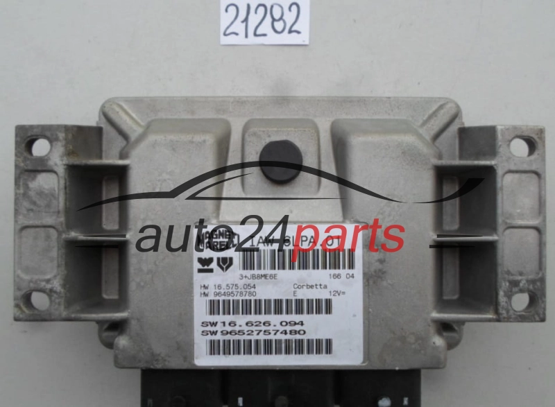 Μονάδα Ελέγχου Κινητήρα PEUGEOT 206 Magneti Marelli IAW 6LPA.01, IAW6LPA01, SW 9652757480, HW 9649578780